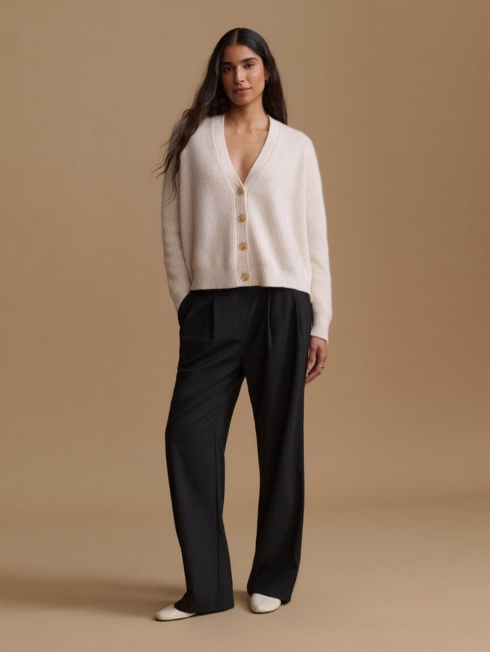 Jenni Kayne Cropped Cashmere Cocoon Cardigan - Picture 2 of 7
